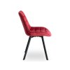 Scaun de bucătărie Rick velur roșu