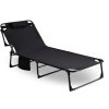 Prezentare șezlong Venus în culoare neagră față