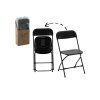 Scaun pliabil catering negru pliere