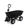 Cărucior de grădină basculant negru