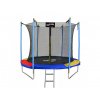 TRAMPOLINĂ 252 CM + SCĂRI + PLASĂ DE SIGURANȚĂ MULTICOLOR