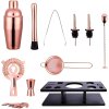 SET BARMAN COVENTRY ROSEGOLD 10 BUCĂȚI