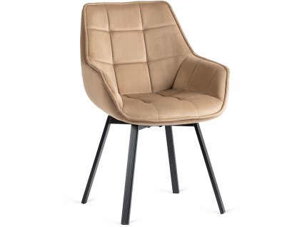 Vrtljivi jedilni stol Luna bež