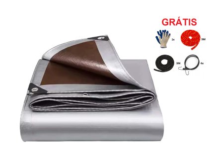 PONJAVA ZA POKRIVANJE RJAVA- SREBRNA 5X5 M 210G/M2