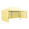 Pawilon handlowy ekspresowy 3x6 m 3 sciany bezowy