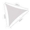 Nepremočljiva sončna tenda 3 x 3 x 3 siva dimenzije