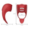48667 2 vibracny kruzok s elektrostimulaciou red