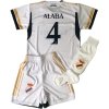 Otroški nogometni dres s štucni Alaba Real Madrid komplet
