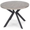 Okrogla zložljiva jedilna miza, barva beton