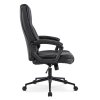 Vrtljiv pisarniški stol črna eko usnje Phonix