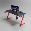 Igralna miza z RGB osvetlitvijo rdeča 140 cm BG01