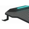 Igralna miza z RGB osvetlitvijo črna 140 cm BG03