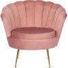 Fotelj rožnat velur Angel