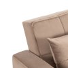 Raztegljivi fotelj bež velur Solor