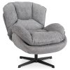 Primer sivega vrtljivega fotelja Rosa