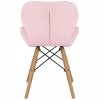 KRZESLO TAPICEROWANE SKANDYNAWSKIE PIKOWANE ROZOWE Szerokosc mebla 47 cm