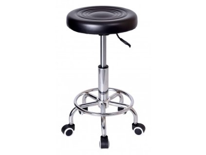 Taboret fryzjerski kosmetyczny Monza czarny3