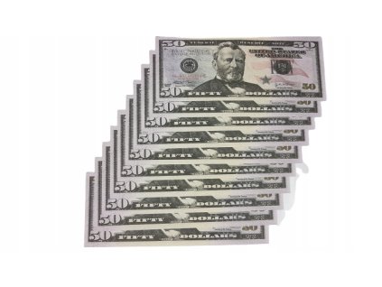 50 dolárové bankovky na hranie