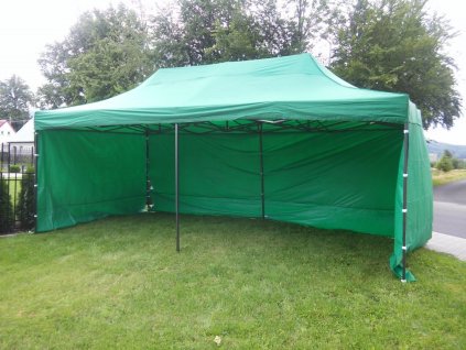 nožnicový stan zelený 3x6m