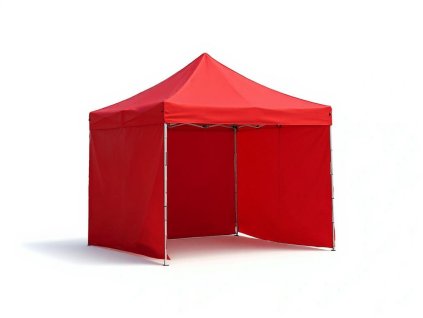Nožnicový stan hliníkový HEX50 3 x 3 m červený