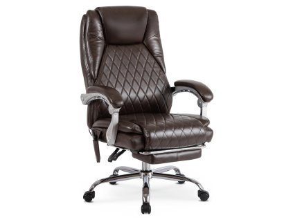Ukážka kancelárskej stoličky v hnedej ekokoži Giorgio