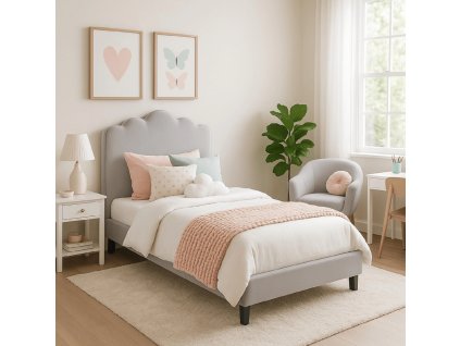 ukážka sivej postele crater