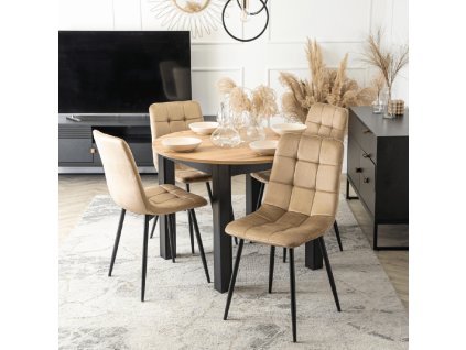 ukážka jedálenského stola Harry a stoličiek Peru