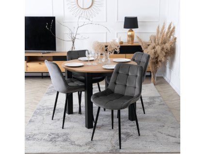 Jedálenská zostava stôl Harry a 4 stoličky Chris