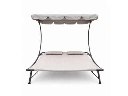 Záhradné lehátko pre dve osoby so strieškou 200 × 173 cm