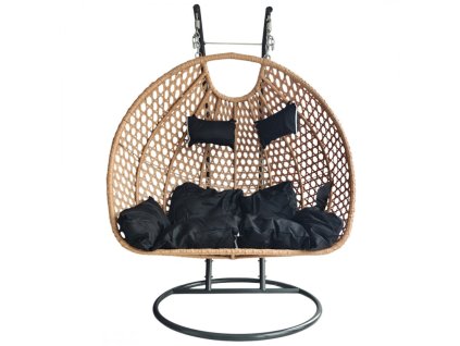 Závesné hojdacie kreslo dvojmiestne