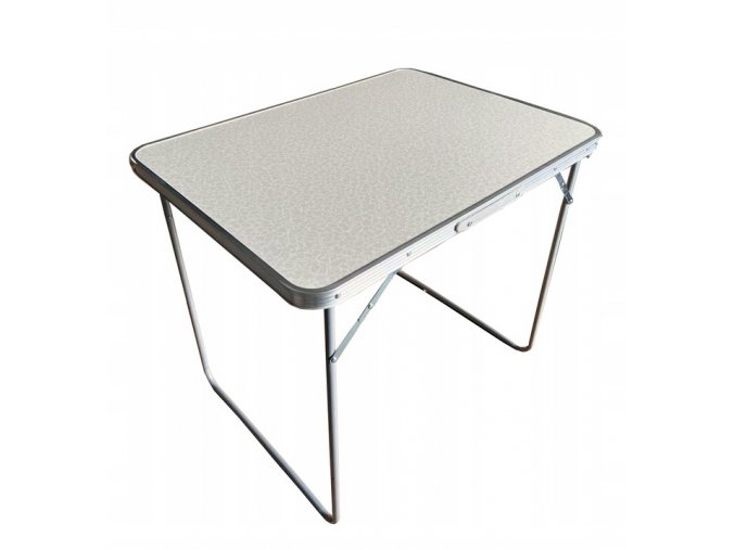 Skladací kempingový stôl 50 x 70 x 60 cm biely