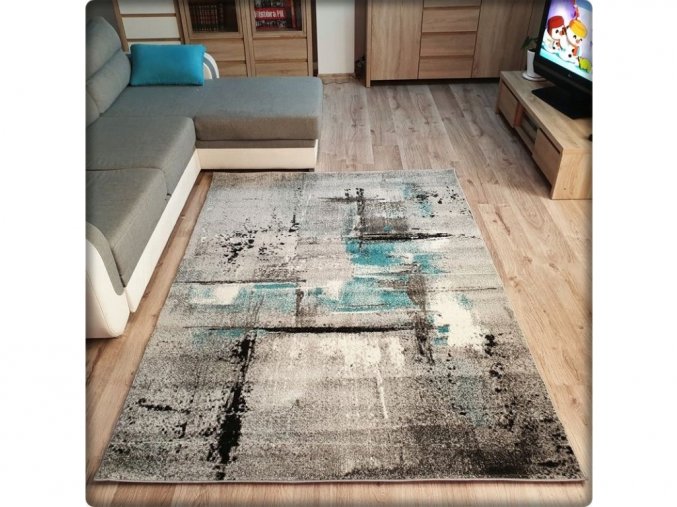 11395 5 moderny koberec sumatra tyrkysovy picasso