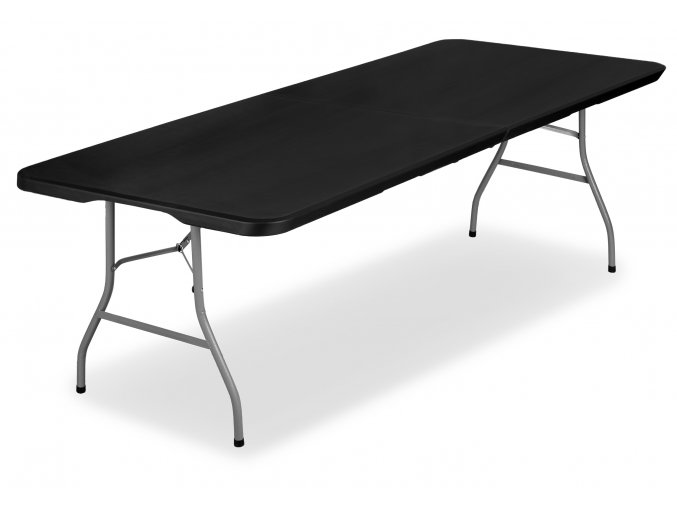 Skladací stôl 240 cm čierny
