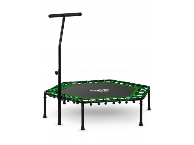 FITNESS TRAMPOLÍNA S ÚCHYTOM - ZELENÁ NS-103