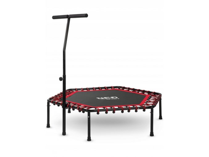 FITNESS TRAMPOLÍNA S ÚCHYTOM - ČERVENÁ NS-104