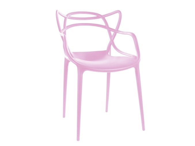 Ružová plastová stolička