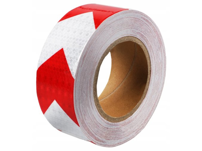 reflexná páska červeno biela