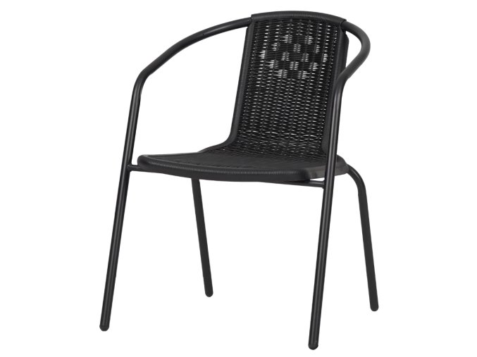 Záhradná stolička 50 x 60 x 70 cm čierna