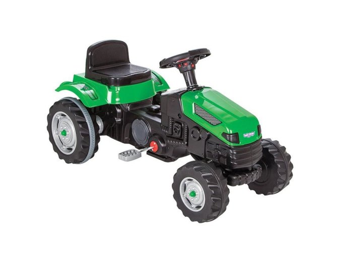 Šliapací traktor zelený