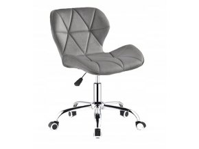 Krzeslo Obrotowe Biurowe Welurowe Fotel na kolkach EAN 5904224305048