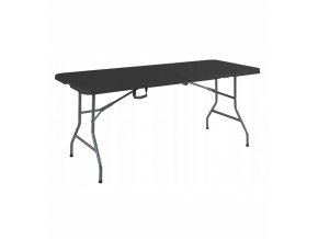 Skladací stôl 180 cm čierny
