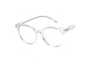 okulary plastikowe zerowki transparentne ok202b