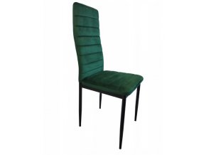 zelená jedálenská stolička s čiernymi nohami