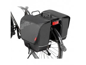 sakwa rowerowa na bagaznik boczna wheel up podwojna czarna