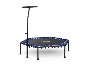 FITNESS TRAMPOLÍNA S ÚCHYTOM - TMAVO MODRÁ NS-102