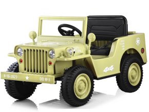 Elektrické autíčko Jeep Willys béžové PA0263BE