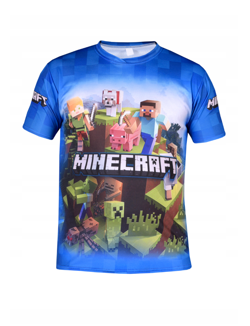 JAKS DETSKÉ TRIČKO MINECRAFT BLUE Rozmery: 122