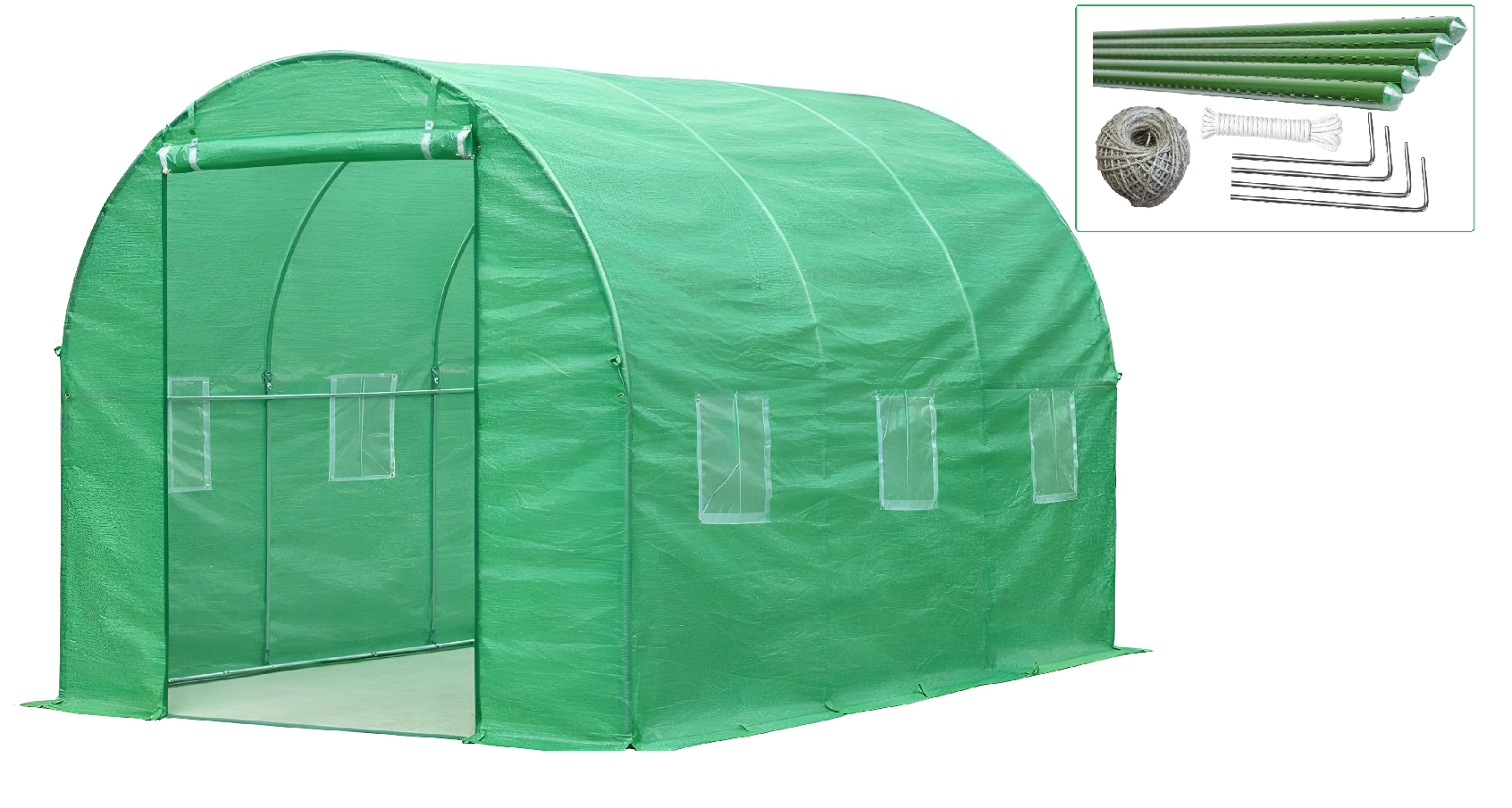 JAKS Záhradný fóliovník 2 x 3 m s uv filtrom premium pro Počet vchodov: 2 - vchodový