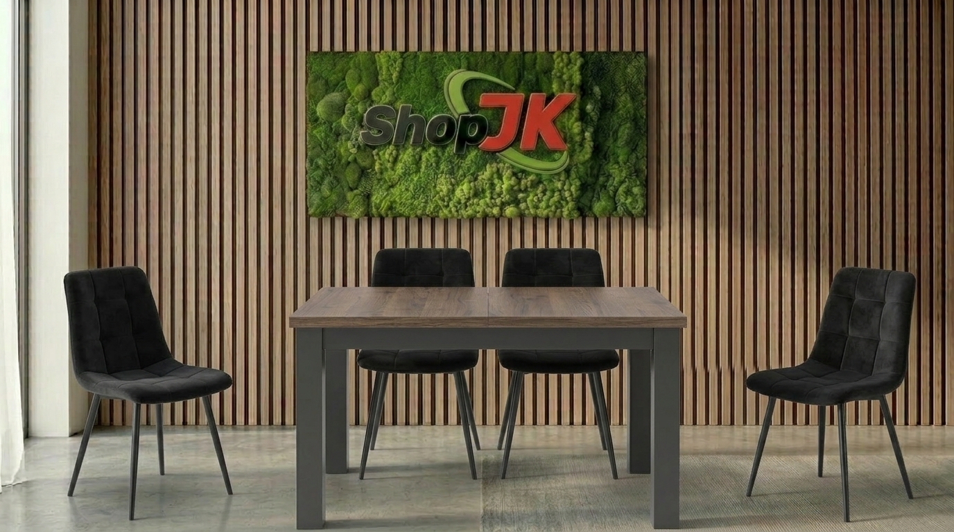 JAKS Jedálenská zostava stôl Skubi a 4 stoličky Peru
