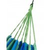 Hojdacia sieľ xxl double 150x200 cm zeleno modrá 2x200cm závesné lano